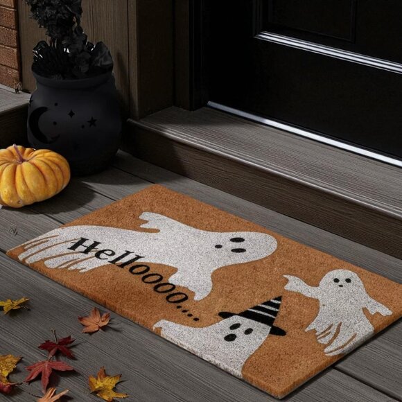 Halloween Ghostly "Hello" Doormat – Hyde and EEK! Boutique™ Outdoor Mat-New! - Picture 3 of 3